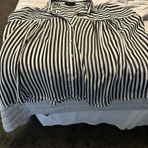 Elodie Monochrome Striped Shirt